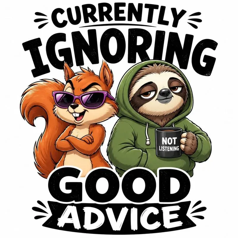 Funny Animal Duo Quote Tshirt Generator