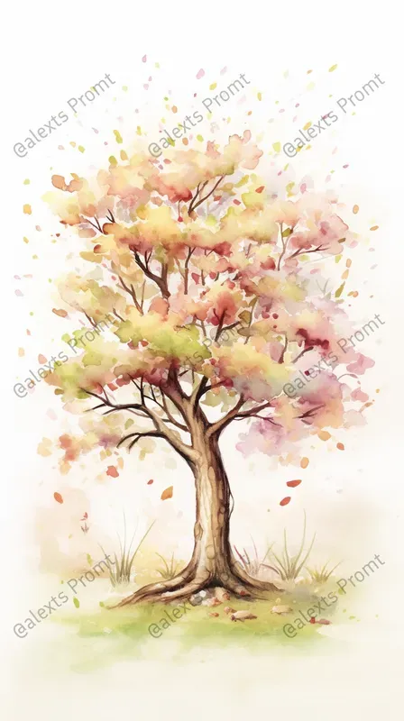 Whimsical Watercolor Postcard Art