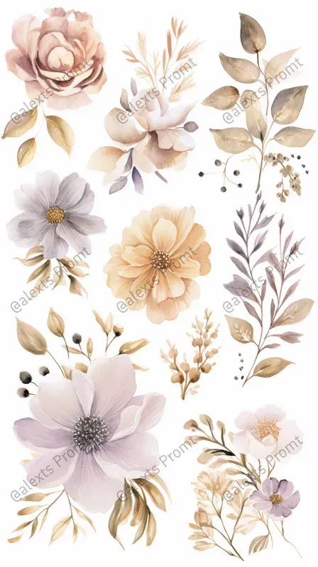 Whimsical Watercolor Postcard Art