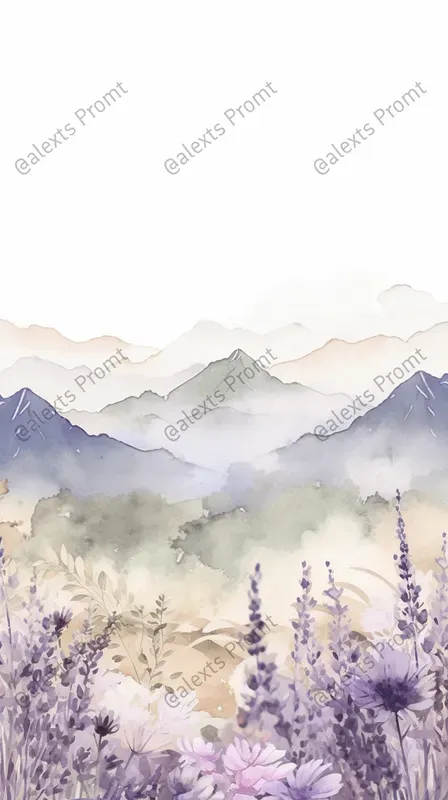 Whimsical Watercolor Postcard Art