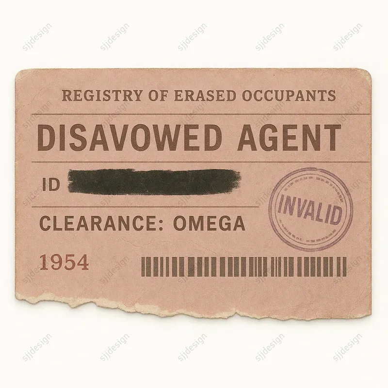 Vintage Bureau Id Card Style