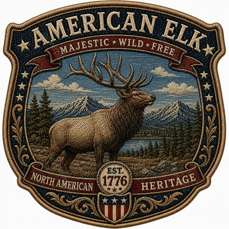 Vintage Americana Embroidered Patches