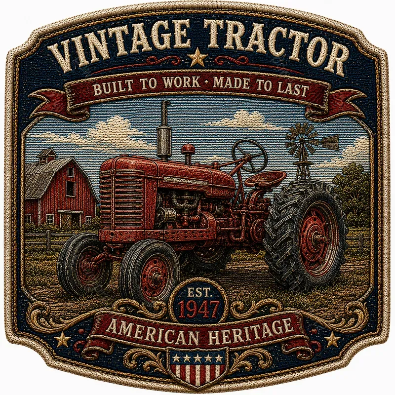 Vintage Americana Embroidered Patches