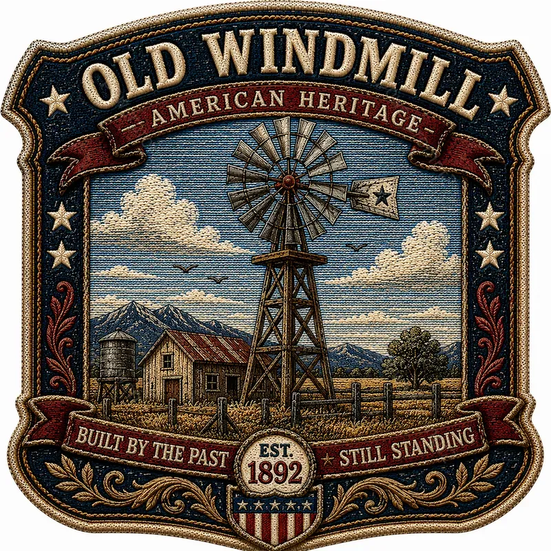 Vintage Americana Embroidered Patches