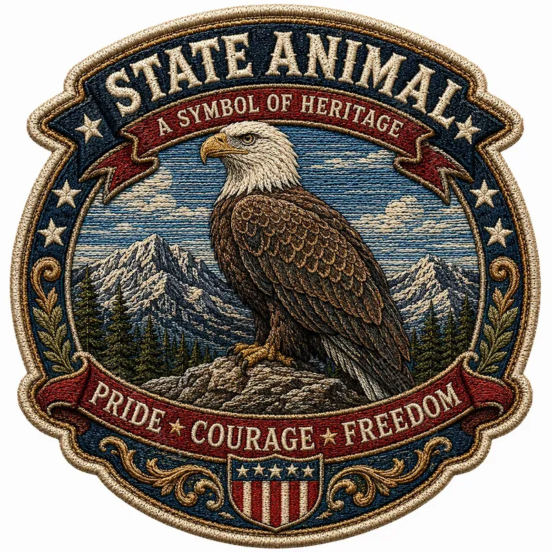 Vintage Americana Embroidered Patches