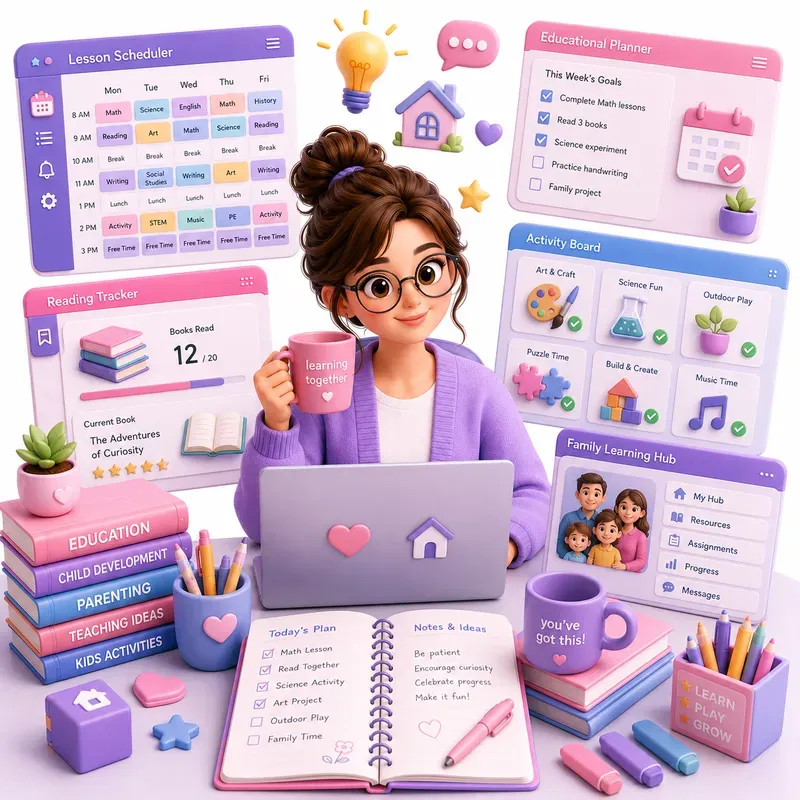 Cute 3D Edtech Learning Toolkit Kits