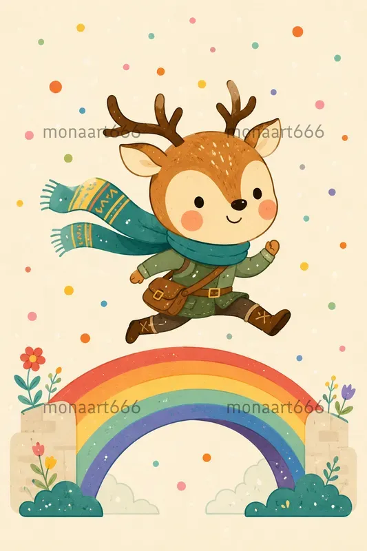 Vibrant Caricature Animal Cliparts