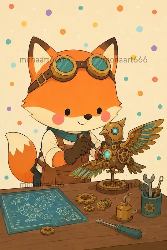 Vibrant Caricature Animal Cliparts