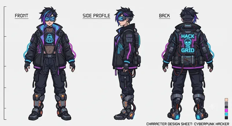 Video Game Character Turnarounds