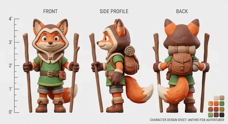 Video Game Character Turnarounds