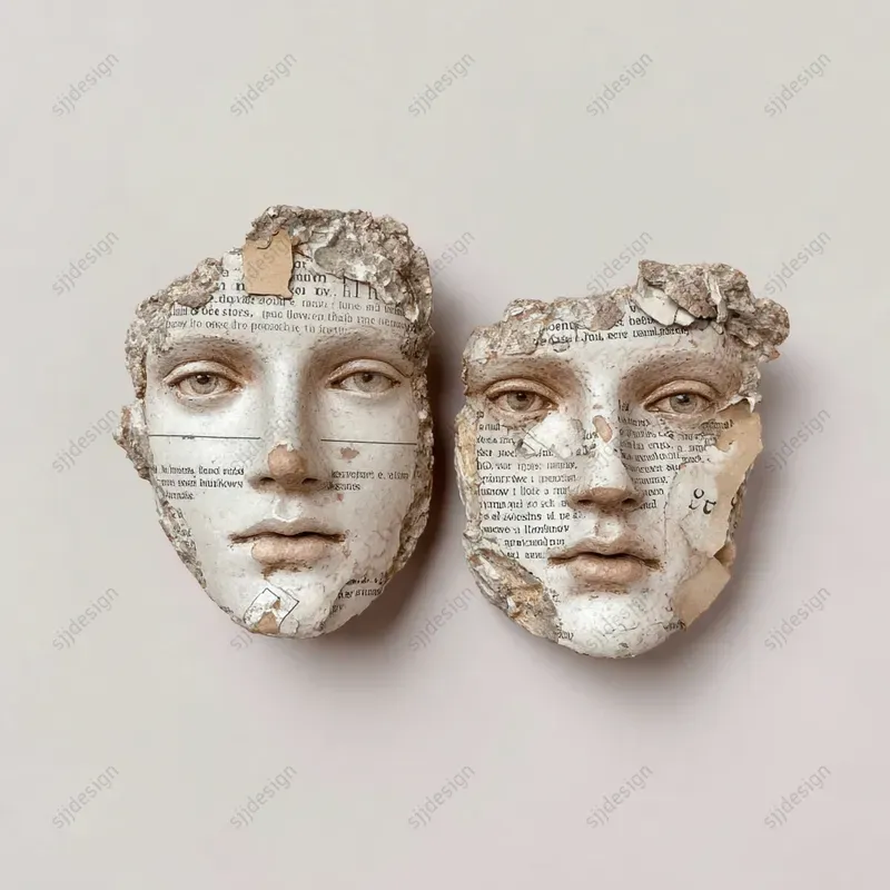 Paper Relic Sculpture Illustration Art