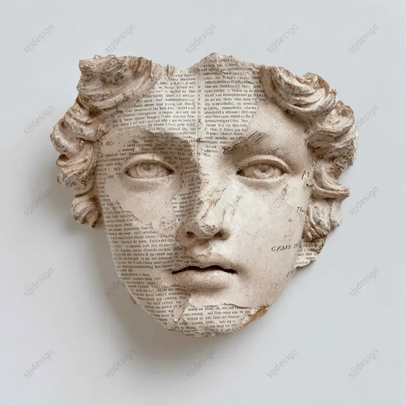 Paper Relic Sculpture Illustration Art