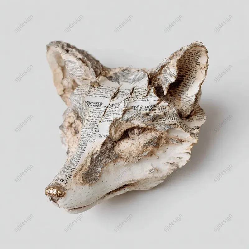 Paper Relic Sculpture Illustration Art