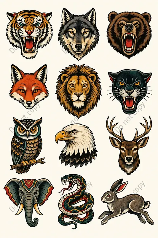 Old School Tattoo Flash Sheets