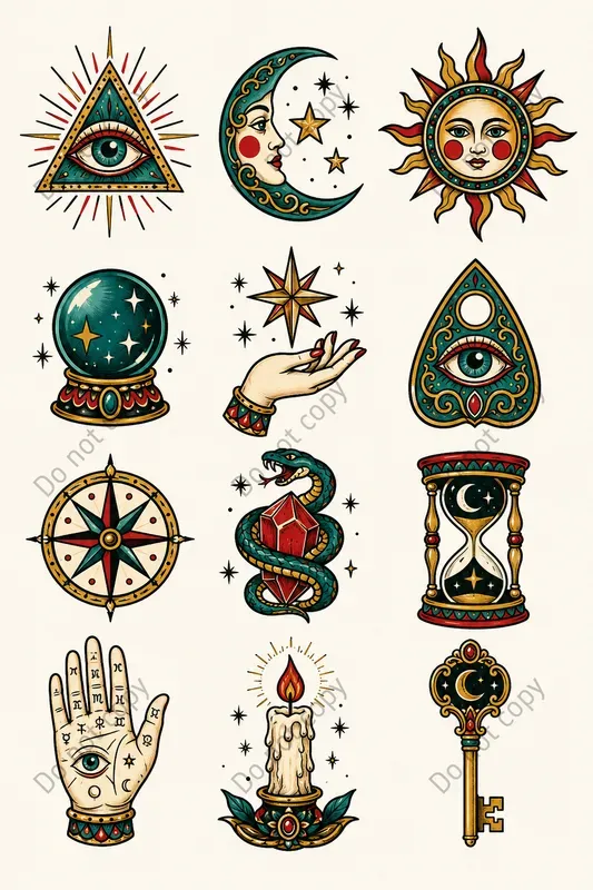 Old School Tattoo Flash Sheets
