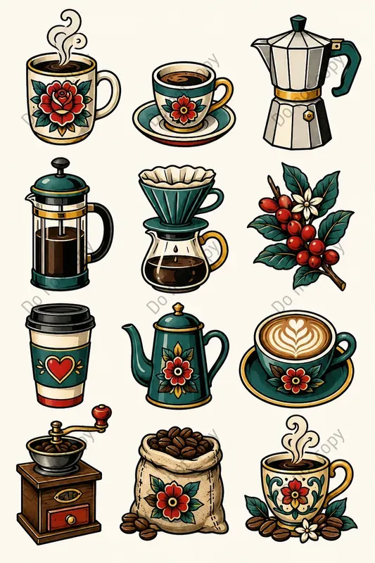 Old School Tattoo Flash Sheets