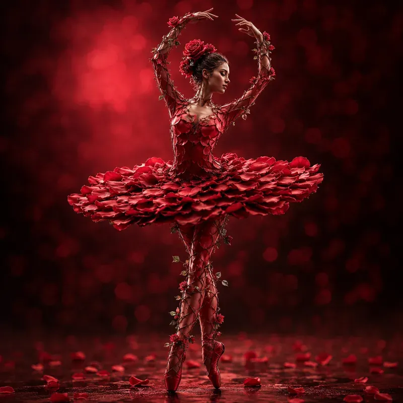 The Ballerinas Made Of Blooms