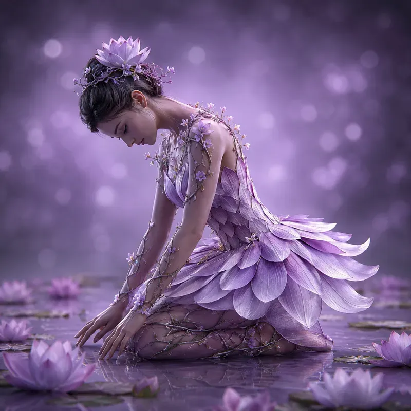 The Ballerinas Made Of Blooms