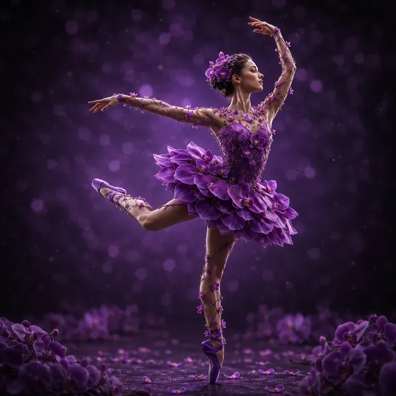 The Ballerinas Made Of Blooms
