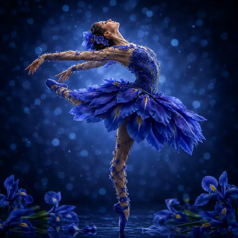 The Ballerinas Made Of Blooms