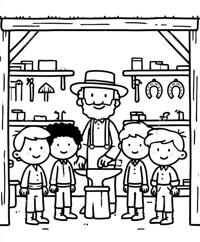 Historical Coloring Pages