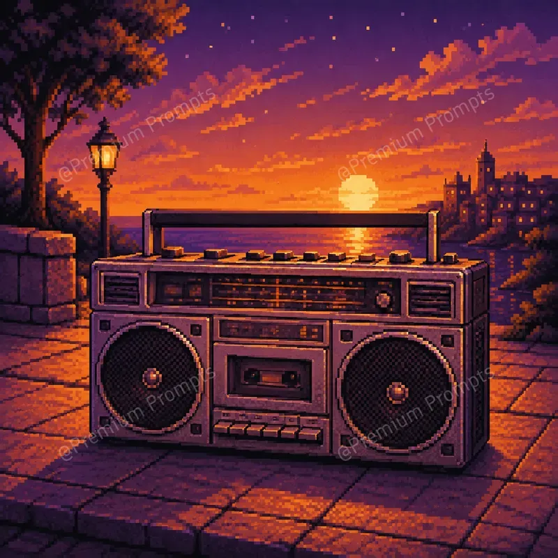 Retro 8 Bit Pixel Art Illustrations
