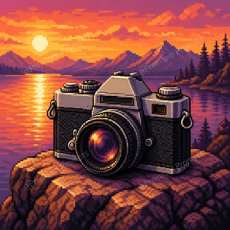 Retro 8 Bit Pixel Art Illustrations