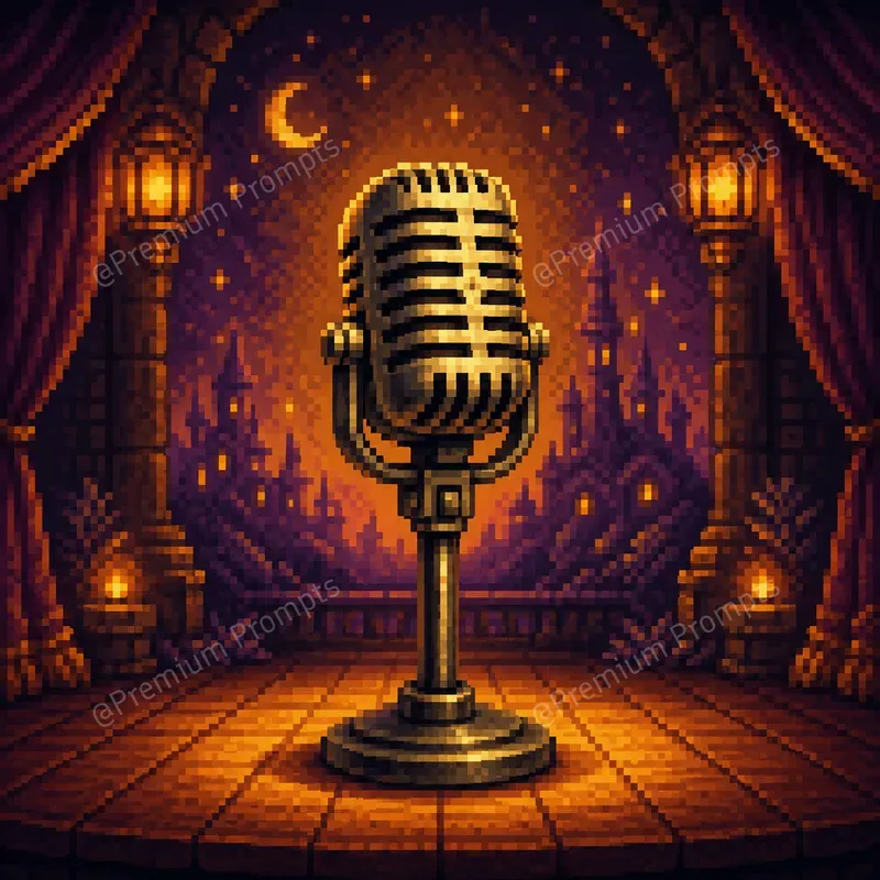 Retro 8 Bit Pixel Art Illustrations