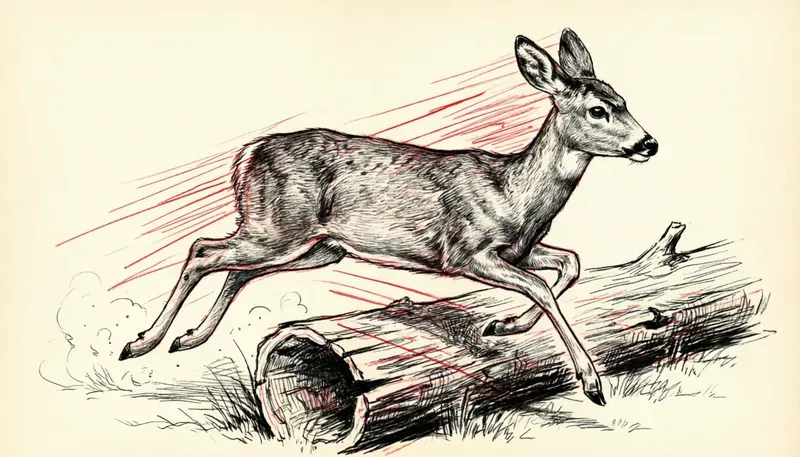 Red Black Ink Sketches