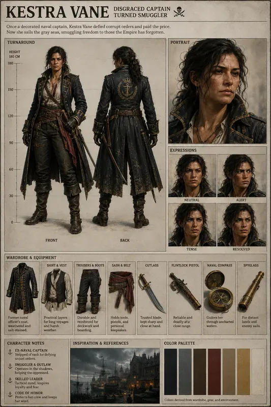 Character Blueprint Reference Sheets
