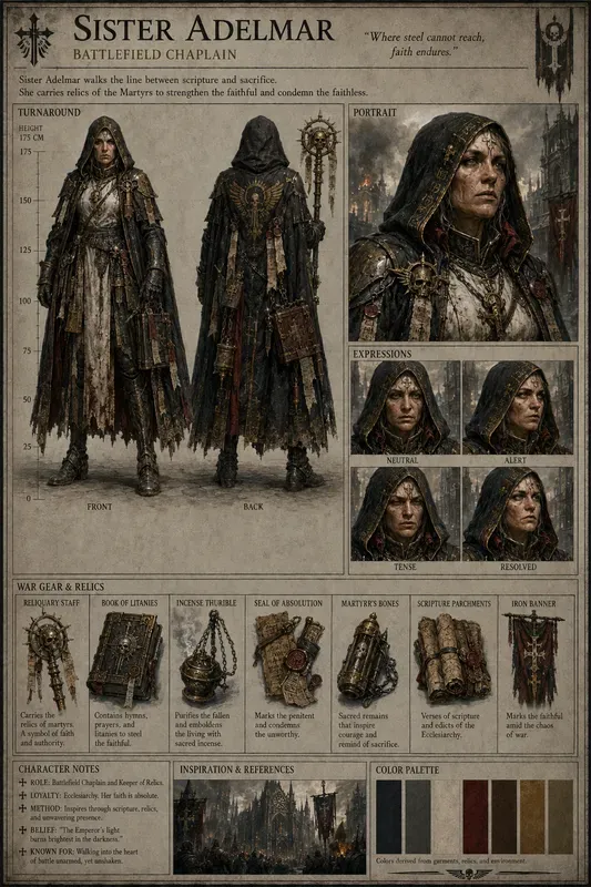 Character Blueprint Reference Sheets