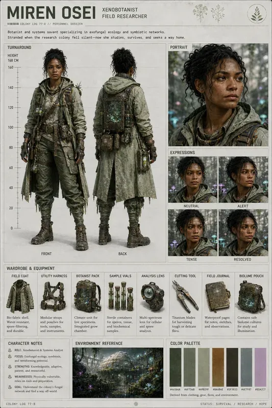 Character Blueprint Reference Sheets