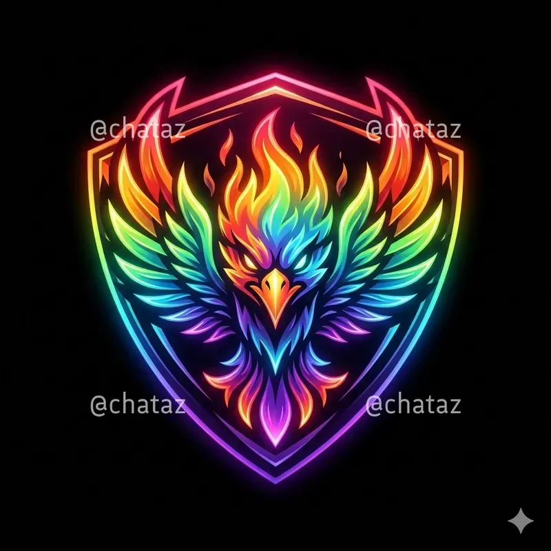 Neon Spectrum Animal Emblem Logos