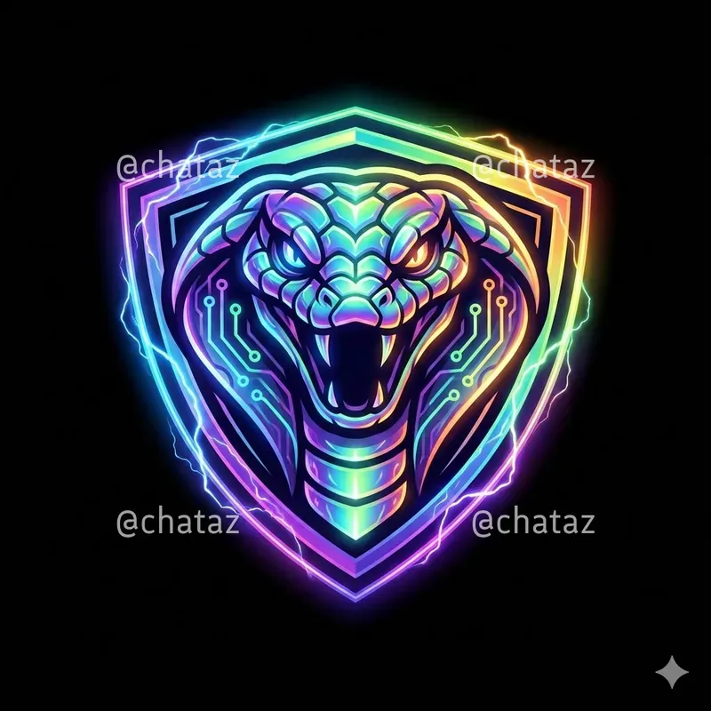 Neon Spectrum Animal Emblem Logos