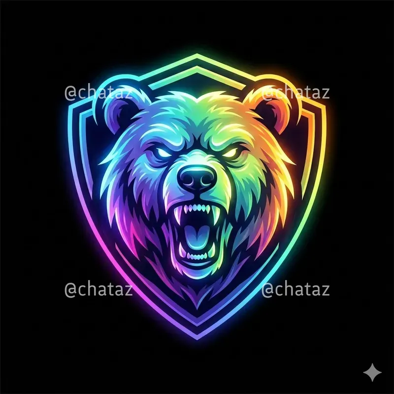 Neon Spectrum Animal Emblem Logos
