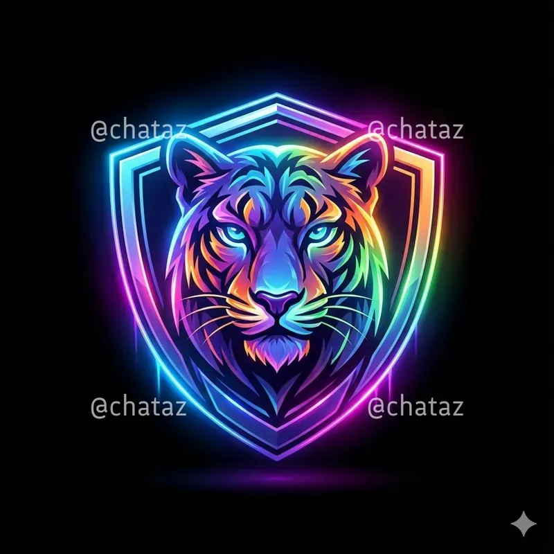Neon Spectrum Animal Emblem Logos