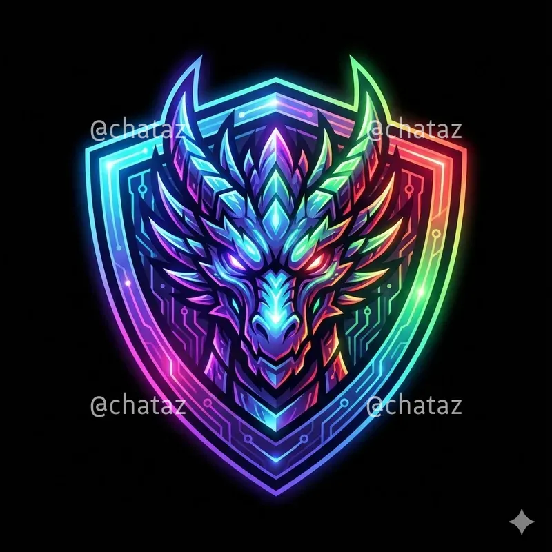 Neon Spectrum Animal Emblem Logos