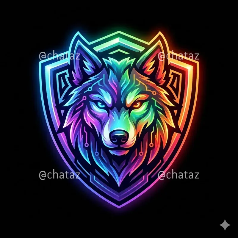 Neon Spectrum Animal Emblem Logos