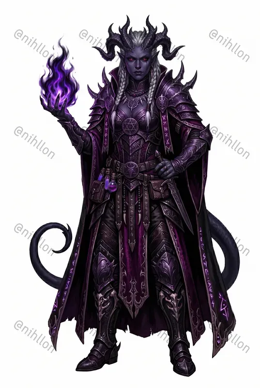 Detailed Dark Fantasy Character Art