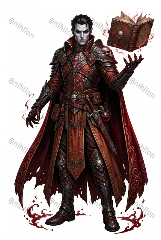 Detailed Dark Fantasy Character Art