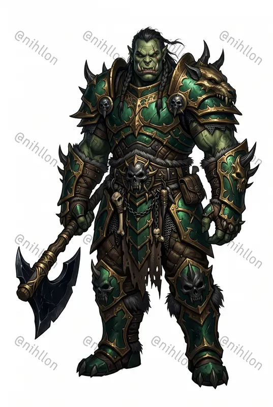 Detailed Dark Fantasy Character Art