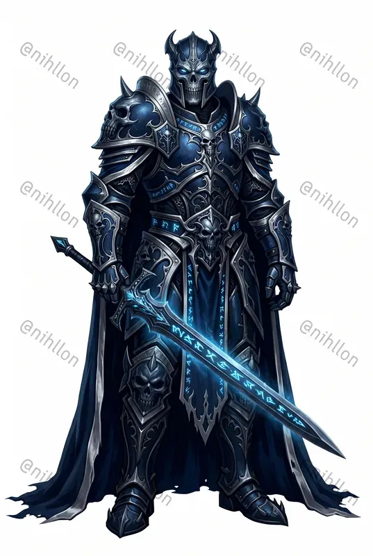 Detailed Dark Fantasy Character Art