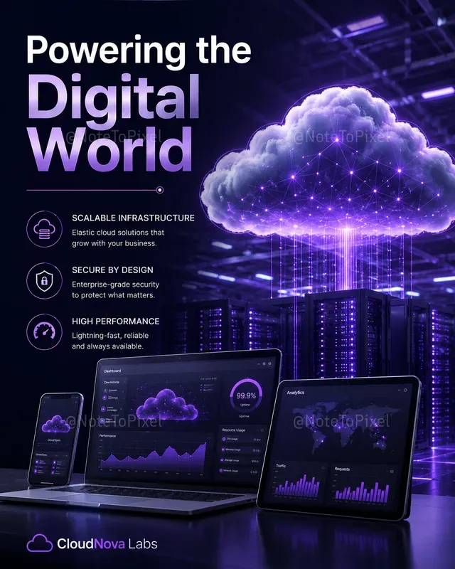 Futuristic Tech Social Posts
