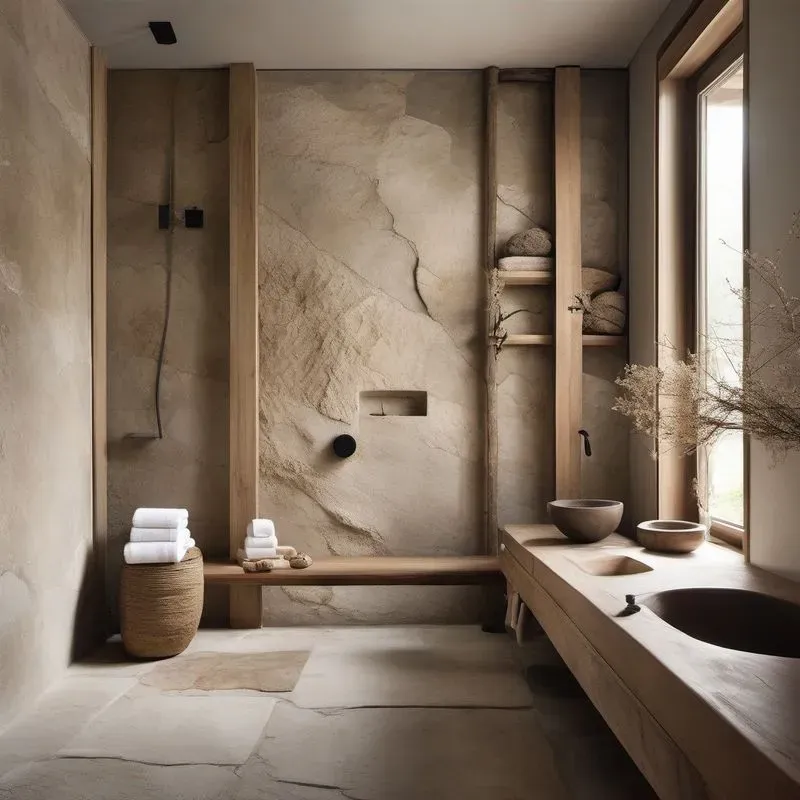 Wabi Sabi Interior Photography Sdxl