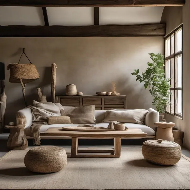 Wabi Sabi Interior Photography Sdxl