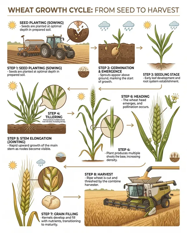 Modern Crop Growth Cycle Farming