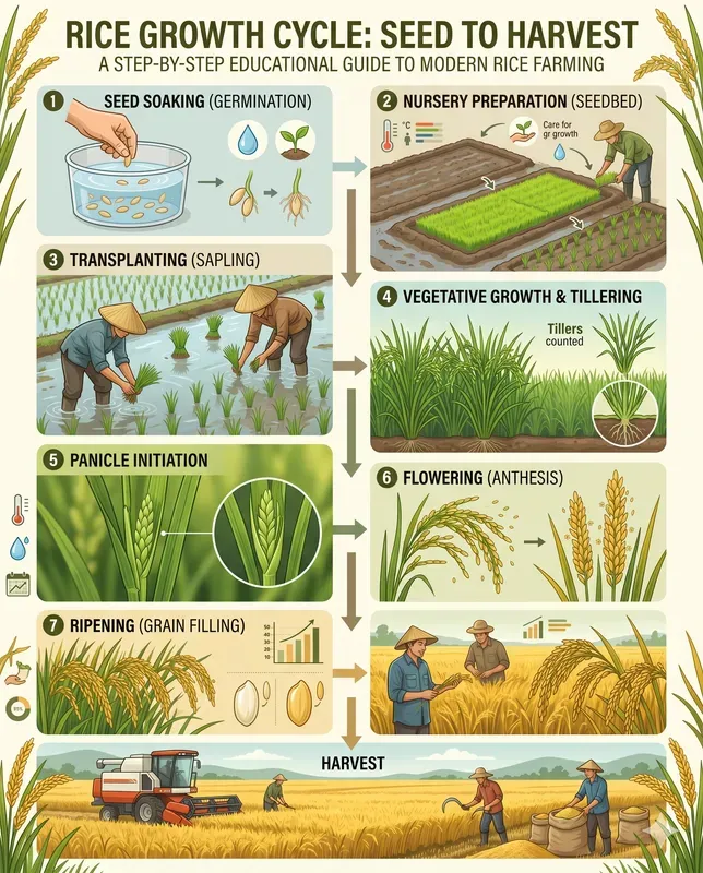Modern Crop Growth Cycle Farming