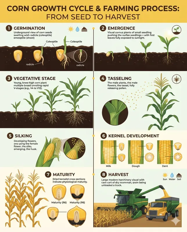 Modern Crop Growth Cycle Farming
