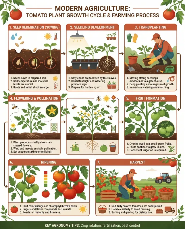 Modern Crop Growth Cycle Farming