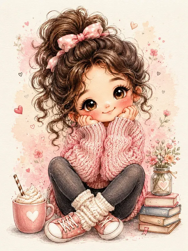 Adorable Fashion Doll Art